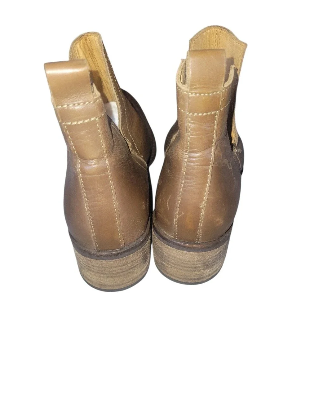 Diba True Women's Classic Brown Leather Coffee Brown Side Cut Out Chelsea Boots